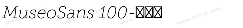 MuseoSans 100字体转换